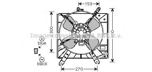 AVA QUALITY COOLING MZ7516 Вентилятор, охолодження двигуна