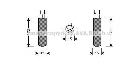 AVA QUALITY COOLING MZD185 Осушувач, кондиціонер