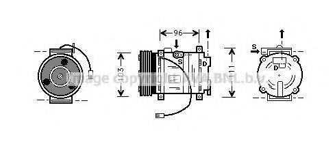 AVA QUALITY COOLING MZK133 Компресор, кондиціонер