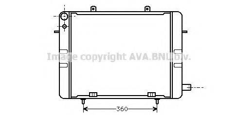 AVA QUALITY COOLING OL2044 Радіатор, охолодження двигуна