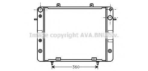 AVA QUALITY COOLING OL2057 Радіатор, охолодження двигуна