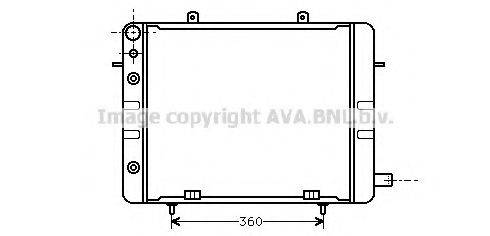 AVA QUALITY COOLING OL2058 Радіатор, охолодження двигуна