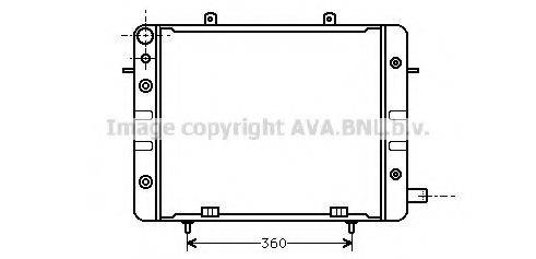 AVA QUALITY COOLING OL2059 Радіатор, охолодження двигуна