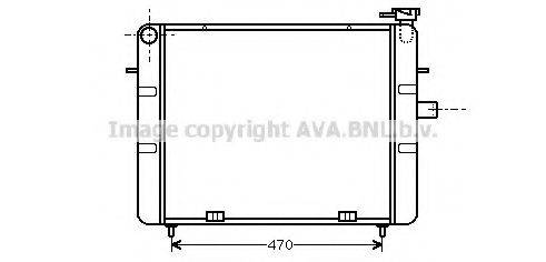 AVA QUALITY COOLING OL2077 Радіатор, охолодження двигуна