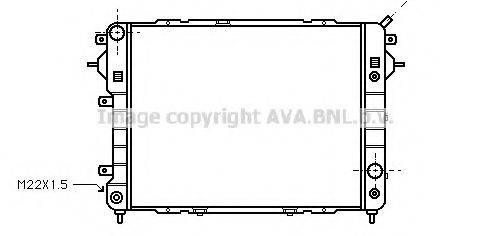 AVA QUALITY COOLING OL2089 Радіатор, охолодження двигуна