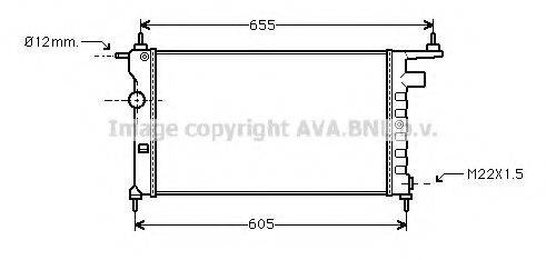 AVA QUALITY COOLING OL2183 Радіатор, охолодження двигуна