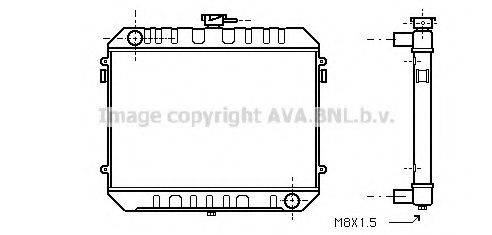 AVA QUALITY COOLING OL2232 Радіатор, охолодження двигуна