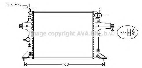 AVA QUALITY COOLING OL2256 Радіатор, охолодження двигуна