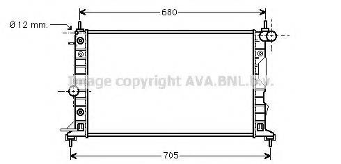 AVA QUALITY COOLING OL2324 Радіатор, охолодження двигуна