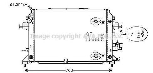 AVA QUALITY COOLING OL2460 Радіатор, охолодження двигуна