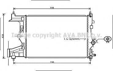 AVA QUALITY COOLING OL2485 Радіатор, охолодження двигуна