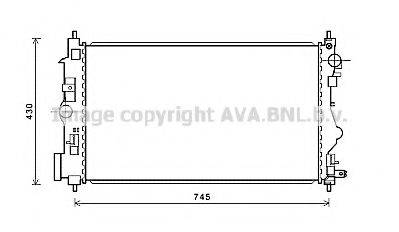 AVA QUALITY COOLING OL2599 Радіатор, охолодження двигуна