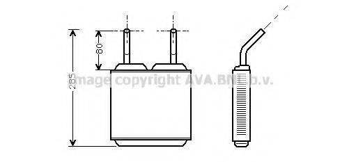 AVA QUALITY COOLING OL6115 Теплообмінник, опалення салону