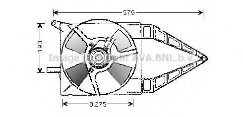 AVA QUALITY COOLING OL7503 Вентилятор, охолодження двигуна