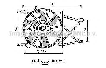 AVA QUALITY COOLING OL7544 Вентилятор, охолодження двигуна