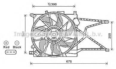 AVA QUALITY COOLING OL7597 Вентилятор, охолодження двигуна