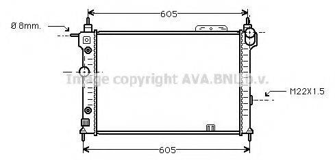 AVA QUALITY COOLING OLA2029 Радіатор, охолодження двигуна