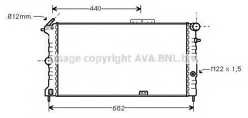 AVA QUALITY COOLING OLA2190 Радіатор, охолодження двигуна