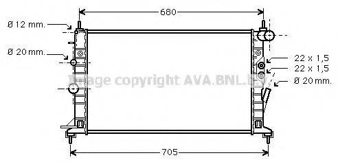 AVA QUALITY COOLING OLA2359 Радіатор, охолодження двигуна