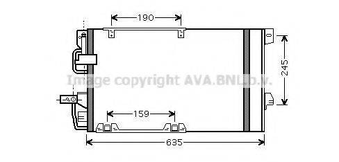 AVA QUALITY COOLING OLA5326D Конденсатор, кондиціонер