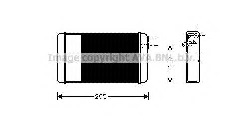 AVA QUALITY COOLING OLA6116 Теплообмінник, опалення салону