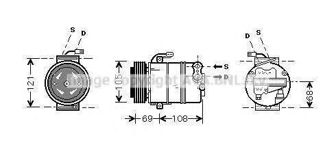 AVA QUALITY COOLING OLAK358 Компресор, кондиціонер