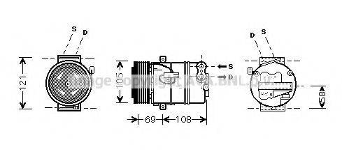 AVA QUALITY COOLING OLAK445 Компресор, кондиціонер