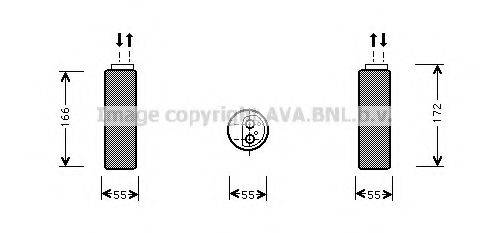 AVA QUALITY COOLING OLD153 Осушувач, кондиціонер