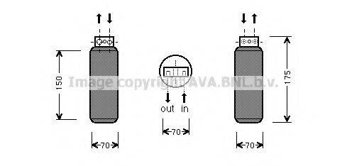 AVA QUALITY COOLING OLD288 Осушувач, кондиціонер