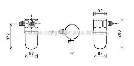 AVA QUALITY COOLING OLD563 Осушувач, кондиціонер