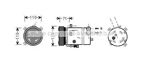 AVA QUALITY COOLING OLK276 Компресор, кондиціонер