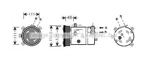 AVA QUALITY COOLING OLK280 Компресор, кондиціонер