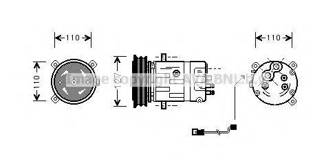 AVA QUALITY COOLING OLK290 Компресор, кондиціонер