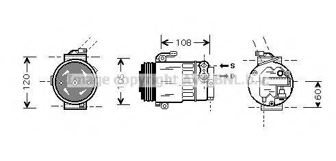 AVA QUALITY COOLING OLK350 Компресор, кондиціонер