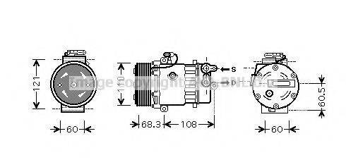 AVA QUALITY COOLING OLK464 Компресор, кондиціонер