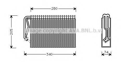 AVA QUALITY COOLING OLV289 Випарник, кондиціонер