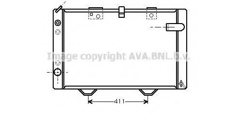 AVA QUALITY COOLING PE2031 Радіатор, охолодження двигуна