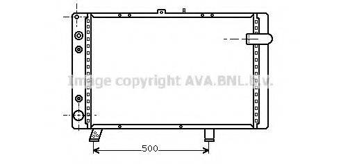 AVA QUALITY COOLING PE2045 Радіатор, охолодження двигуна