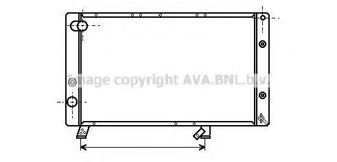 AVA QUALITY COOLING PE2052 Радіатор, охолодження двигуна