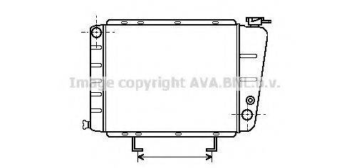 AVA QUALITY COOLING PE2054 Радіатор, охолодження двигуна