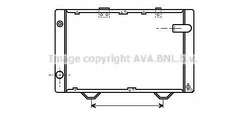 AVA QUALITY COOLING PE2060 Радіатор, охолодження двигуна