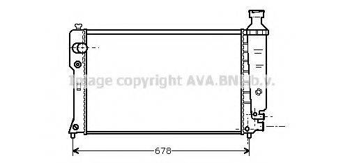 AVA QUALITY COOLING PE2068 Радіатор, охолодження двигуна