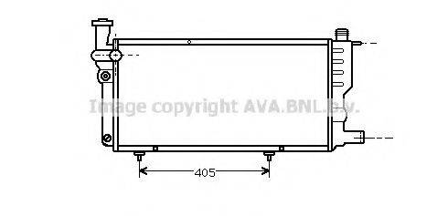 AVA QUALITY COOLING PE2099 Радіатор, охолодження двигуна