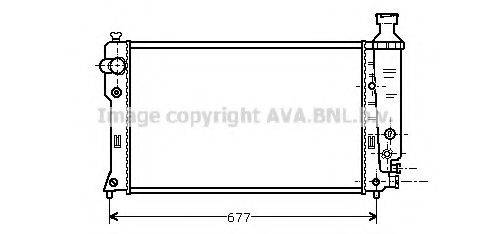 AVA QUALITY COOLING PE2133 Радіатор, охолодження двигуна