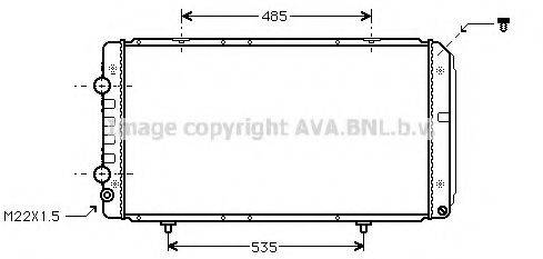 AVA QUALITY COOLING PE2146 Радіатор, охолодження двигуна