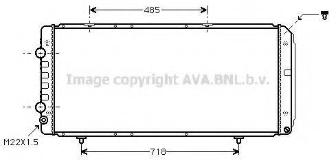 AVA QUALITY COOLING PE2151 Радіатор, охолодження двигуна