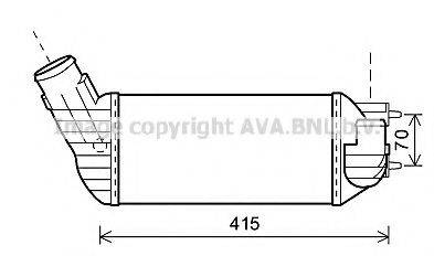 AVA QUALITY COOLING PE4360 Інтеркулер