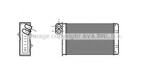 AVA QUALITY COOLING PE6233 Теплообмінник, опалення салону