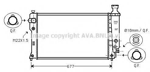 AVA QUALITY COOLING PEA2131 Радіатор, охолодження двигуна