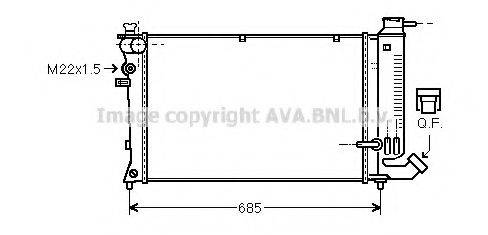 AVA QUALITY COOLING PEA2142 Радіатор, охолодження двигуна